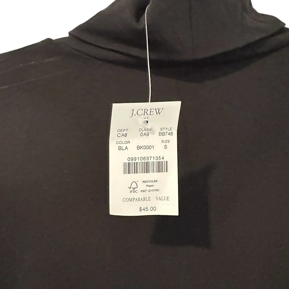 J. Crew Women’s Classic Black Turtleneck Sweater
